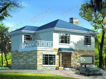 帶車庫(kù)的二層農(nóng)村房屋設(shè)計(jì)圖_別墅設(shè)計(jì)圖紙,新農(nóng)村別墅,農(nóng)村自建房設(shè)計(jì)