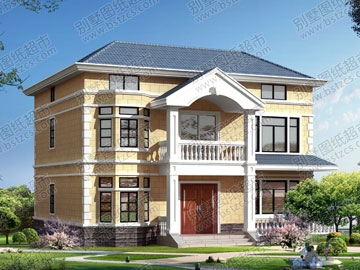 新農(nóng)村二層帶閣樓自建房設(shè)計圖紙_別墅設(shè)計圖紙,農(nóng)村房屋設(shè)計圖