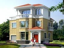 時(shí)尚三層帶車庫露臺(tái)別墅設(shè)計(jì)圖紙_別墅設(shè)計(jì)圖紙,農(nóng)村房屋設(shè)計(jì)圖