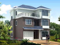 農(nóng)村三層帶車庫自建房屋設(shè)計(jì)圖效果圖_別墅設(shè)計(jì)圖紙,農(nóng)村房屋設(shè)計(jì)圖