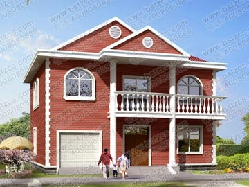 新農(nóng)村二層帶車庫小別墅設(shè)計(jì)圖_別墅設(shè)計(jì)圖紙,農(nóng)村房屋設(shè)計(jì)圖