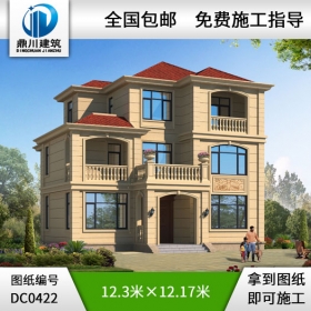 歐式三層別墅設(shè)計施工圖紙_農(nóng)村三層別墅設(shè)計,鼎川建筑