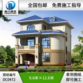 三層帶露臺(tái)實(shí)用型別墅設(shè)計(jì)圖紙_農(nóng)村三層別墅設(shè)計(jì)圖效果圖,鼎川別墅圖紙