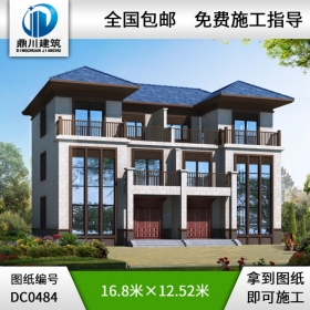 新農(nóng)村三層實(shí)用型雙拼自建房屋設(shè)計(jì)圖_別墅設(shè)計(jì)圖紙,農(nóng)村房屋設(shè)計(jì)圖