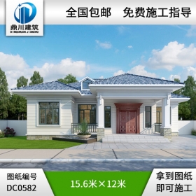 新農(nóng)村一層實(shí)用型農(nóng)村別墅設(shè)計(jì)圖紙_農(nóng)村房屋設(shè)計(jì)圖,鼎川建筑