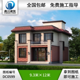 新農(nóng)村二層平頂小別墅設(shè)計圖紙_農(nóng)村兩層自建房屋設(shè)計圖,鼎川建筑