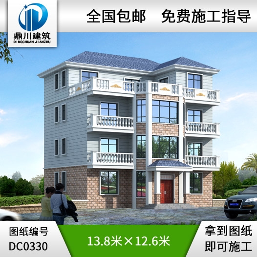 復(fù)式四層帶露臺農(nóng)村別墅設(shè)計圖紙_四層別墅設(shè)計圖紙,鼎川別墅設(shè)計