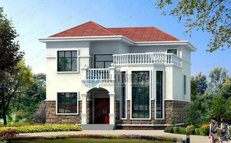 經典二層農村別墅，建出來的比效果圖還美