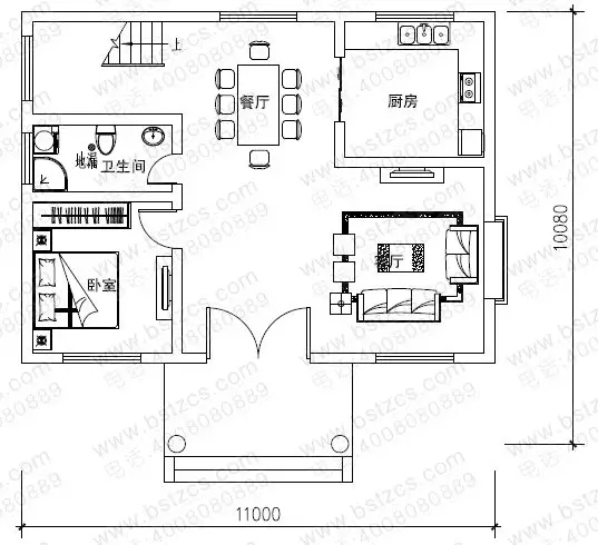 10套占地90平左右農(nóng)村別墅，功能齊全，是小戶型的理想選擇