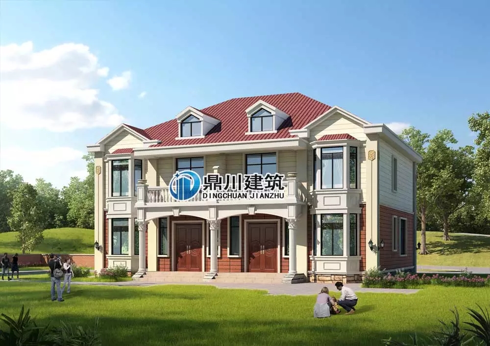 這款農(nóng)村二層雙拼別墅，有顏又省錢，經(jīng)濟實用施工也簡單！