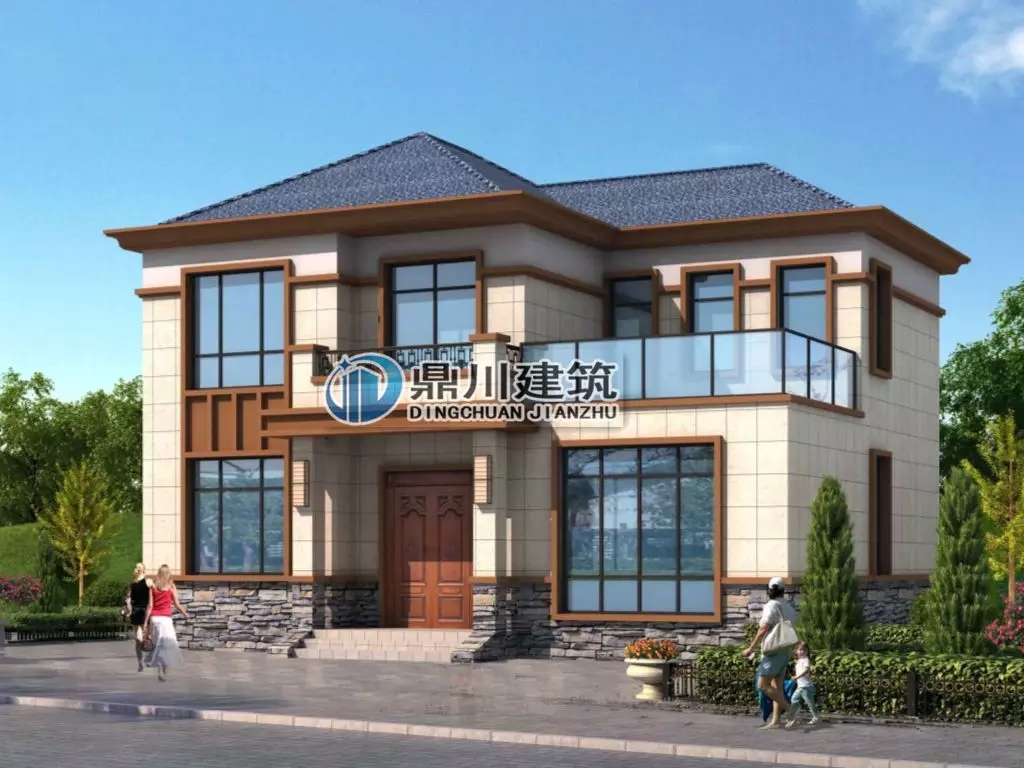 【新品】12×9 二層帶堂屋露臺經(jīng)濟型小別墅，回村建只要26萬！