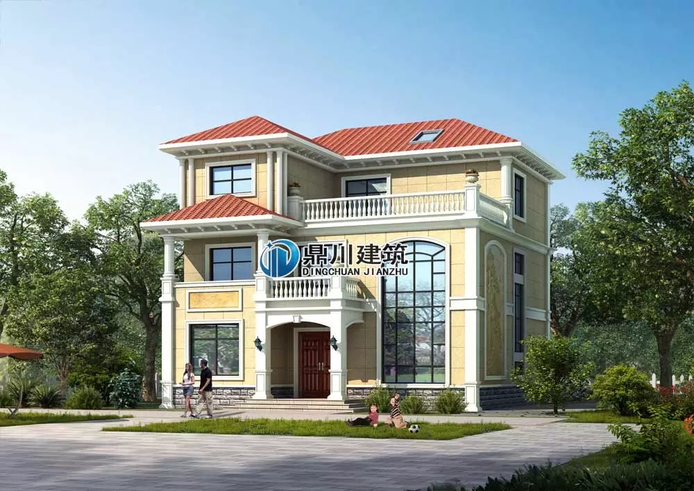 【案例】農(nóng)村建房火爆的三層帶露臺簡歐小別墅，看了案例都想蓋！