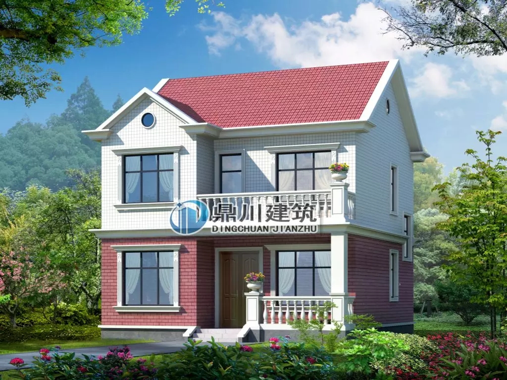 9×9.9米二層農(nóng)村小別墅，4室3廳帶露臺(tái)，最高造價(jià)25萬(wàn)！