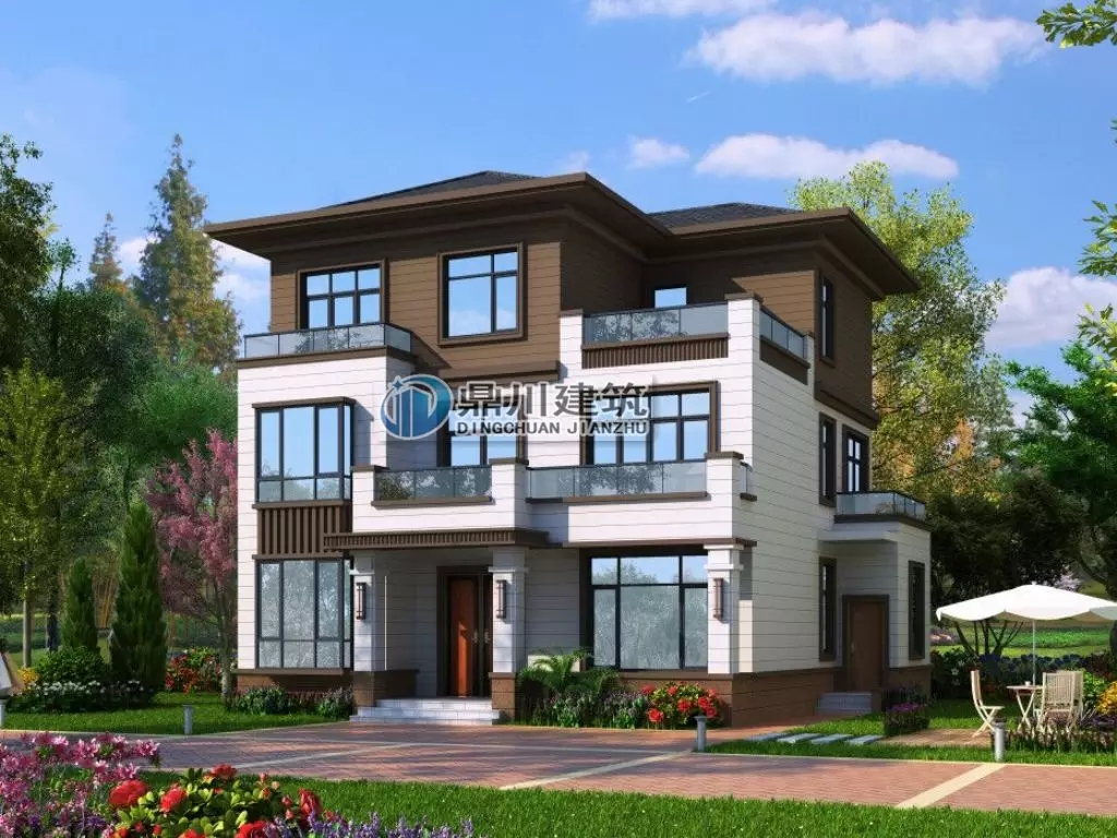 新中式三層別墅設(shè)計(jì)圖，現(xiàn)代與經(jīng)典的完美結(jié)合！