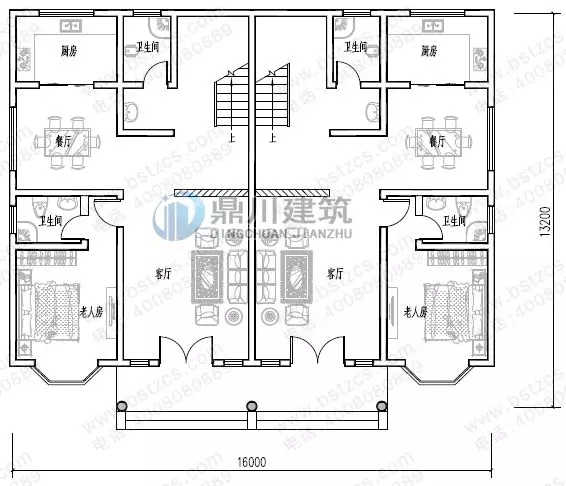 這款農(nóng)村二層雙拼別墅，有顏又省錢，經(jīng)濟實用施工也簡單！