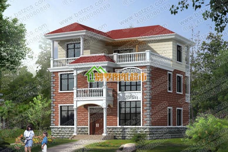 120平的三層農(nóng)村別墅