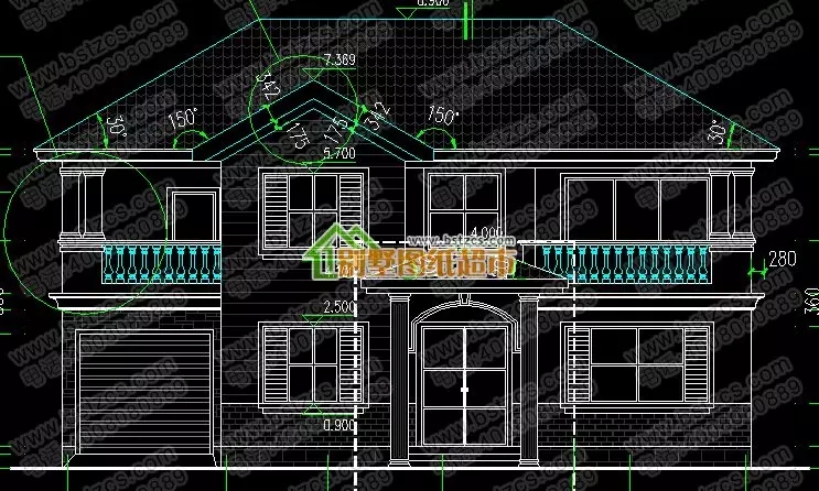 主體37萬的二層自建房設計，實拍美到爆，配上歐式構件更有檔次！