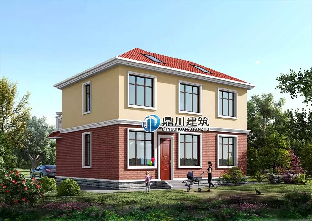 11x10米二層簡歐農(nóng)村別墅，經(jīng)濟(jì)實用性價比高！