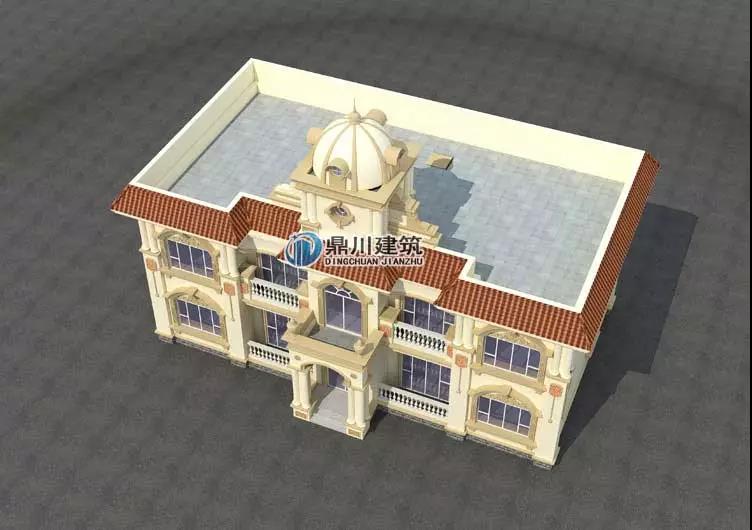 二層城堡造型別墅設計效果圖